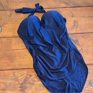 COCOSHIP Navy One-Piece Swimsuit